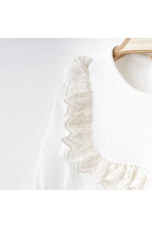 Детское боди-комбинезон с принтом O'Baby eyelet footed romper O Baby, Белый — фото 2