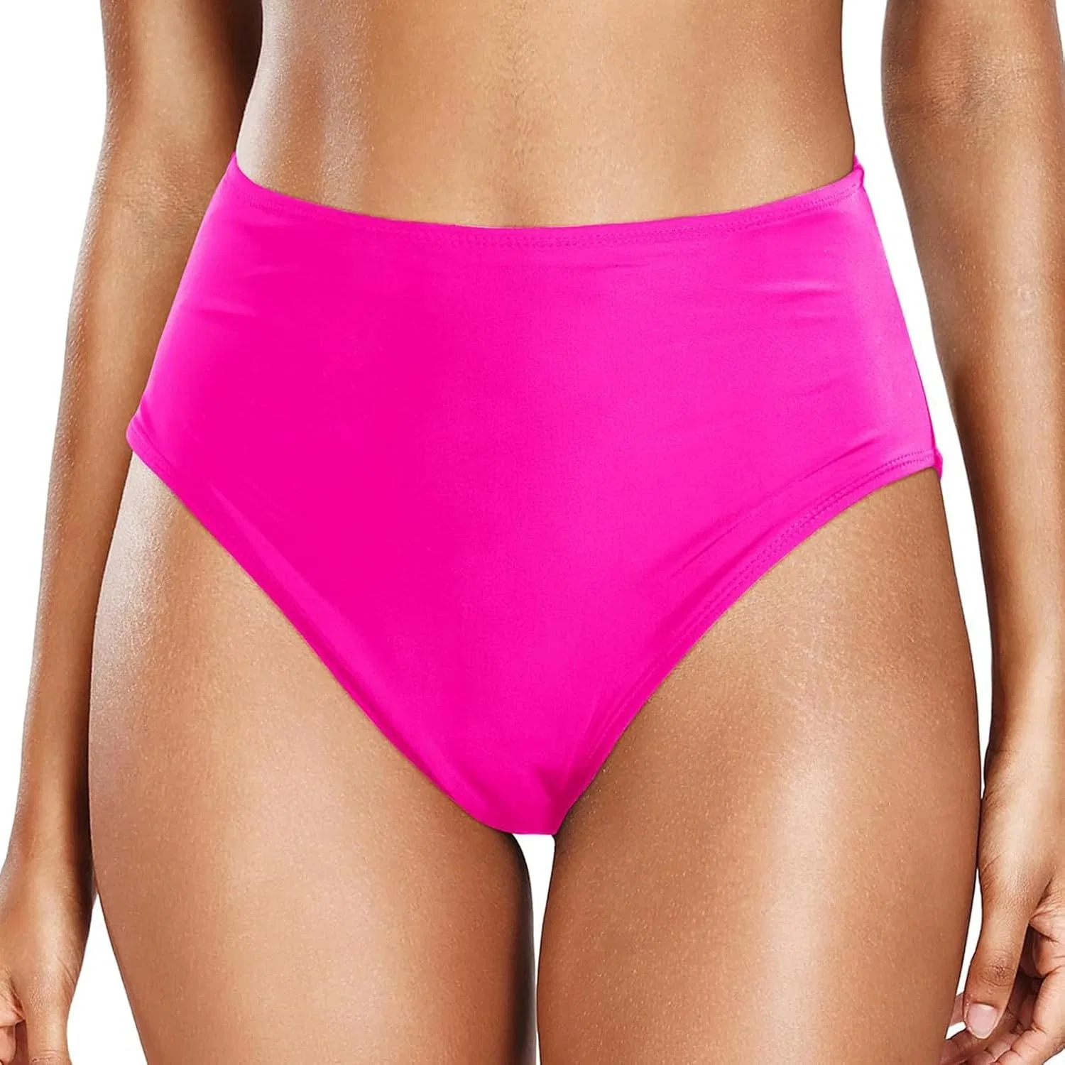 Женские высокие бикини-шорты с утяжкой живота cbx1CUoWV, Hot Pink