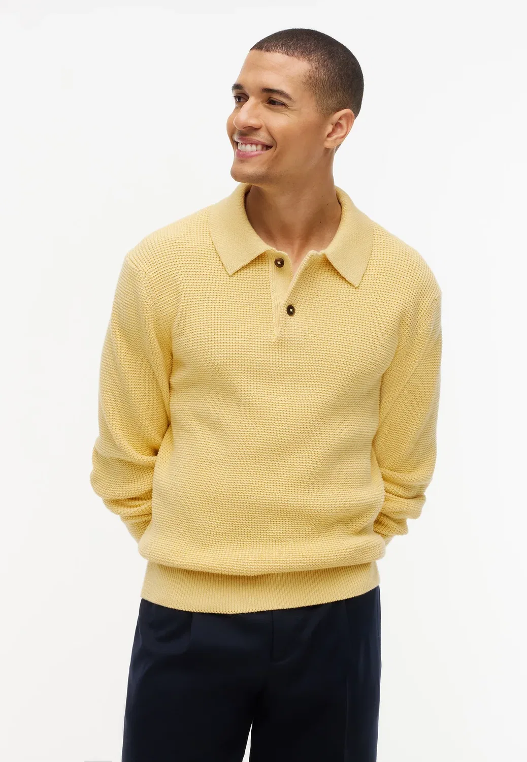 Вафельная структура для регби - джемпер Tommy Hilfiger, Light Daffodil