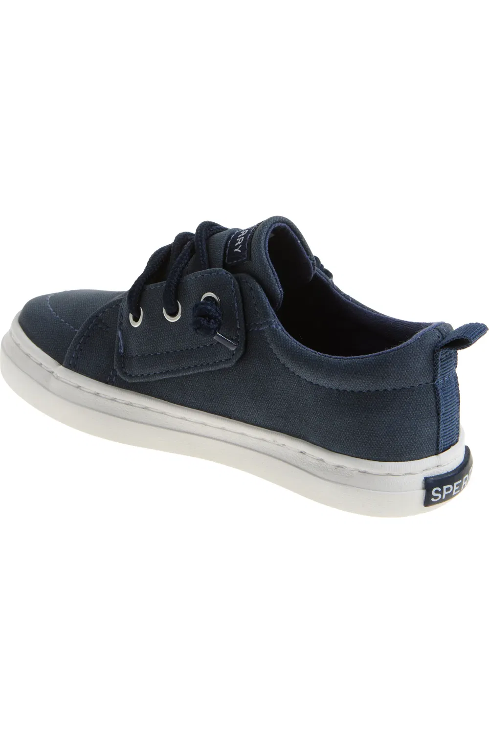 Детские кеды на широкой подошве Canvas Sneaker Sperry, темно синий — фото 2