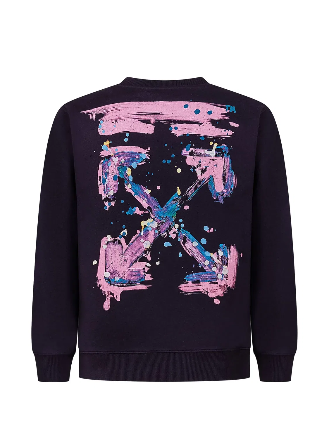 OFF-WHITE Свитшот с круглым вырезом фиолетовый — фото 2
