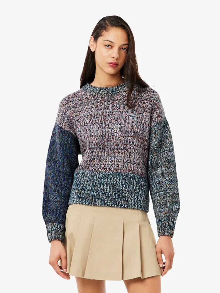 Свитер LACOSTE Color Mix, Grey Antique Silver