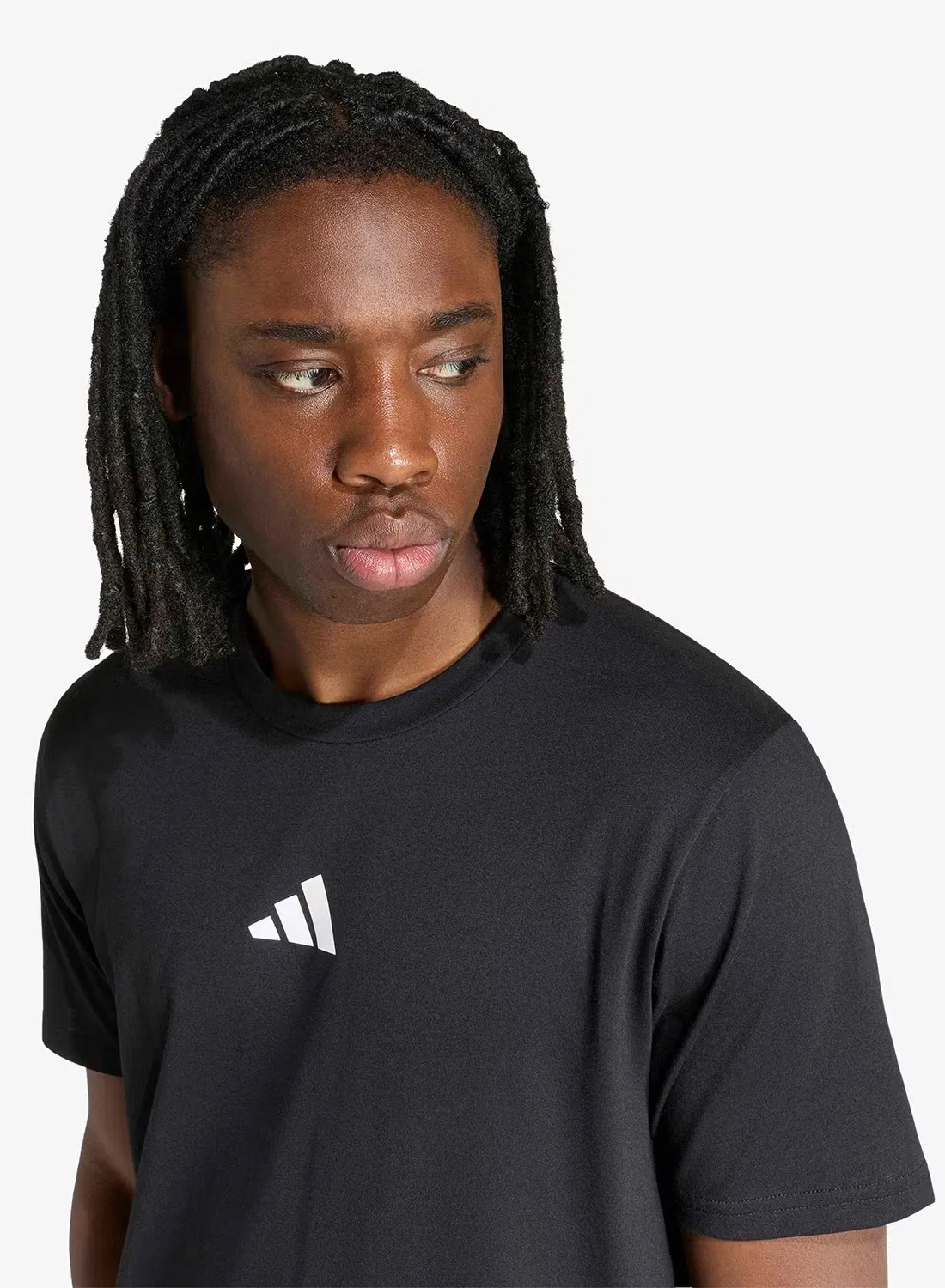 Футболка с принтом Camo Training Adidas, черный — фото 3