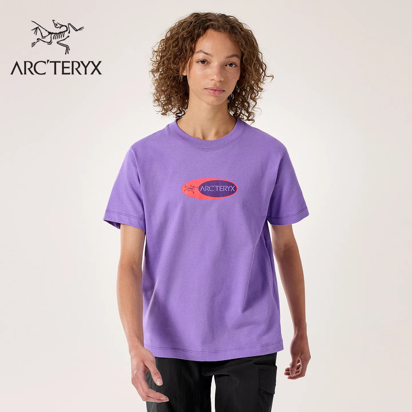 Женская футболка с коротким рукавом Arcteryx KRAGG T Shirt, Mallow Purple/Mallow — фото 3