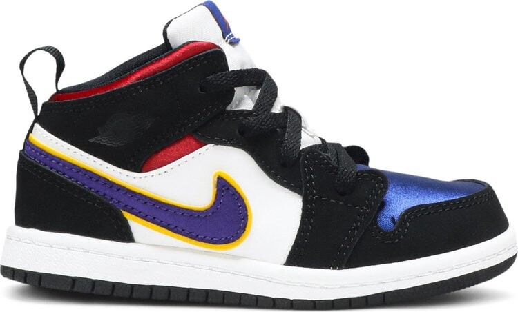 

Кроссовки Jordan 1 Mid SE TD Black Field Purple, черный