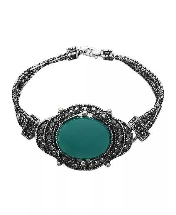 

Женский браслет с камнями Sohi, green