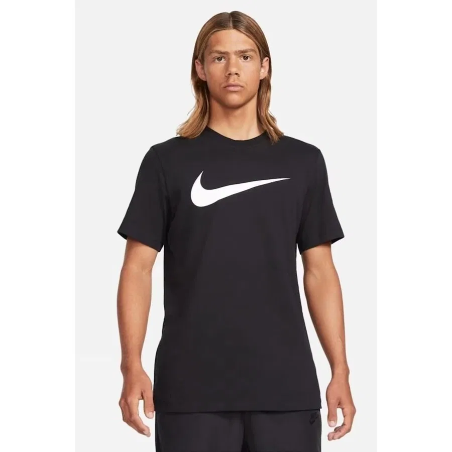 Футболка с принтом Sportswear Swoosh Nike, Черно-серый