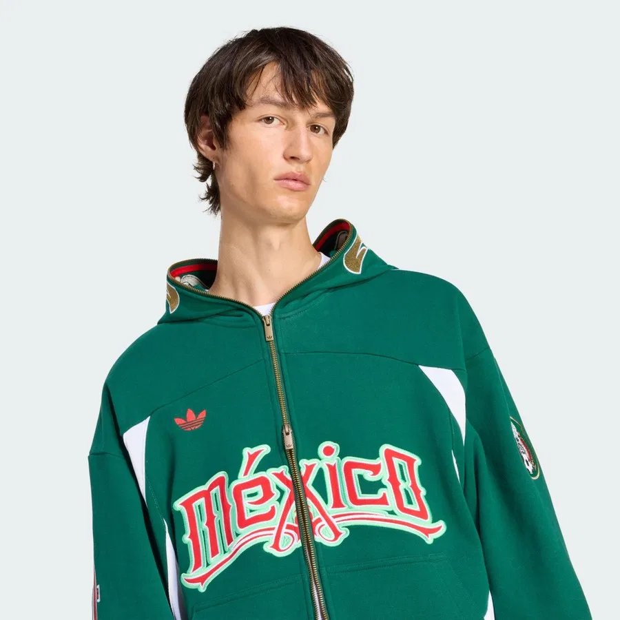Худи с капюшоном, с принтом, Originals FIFA World Cup 26 Meksika, adidas, Зеленый — фото 4