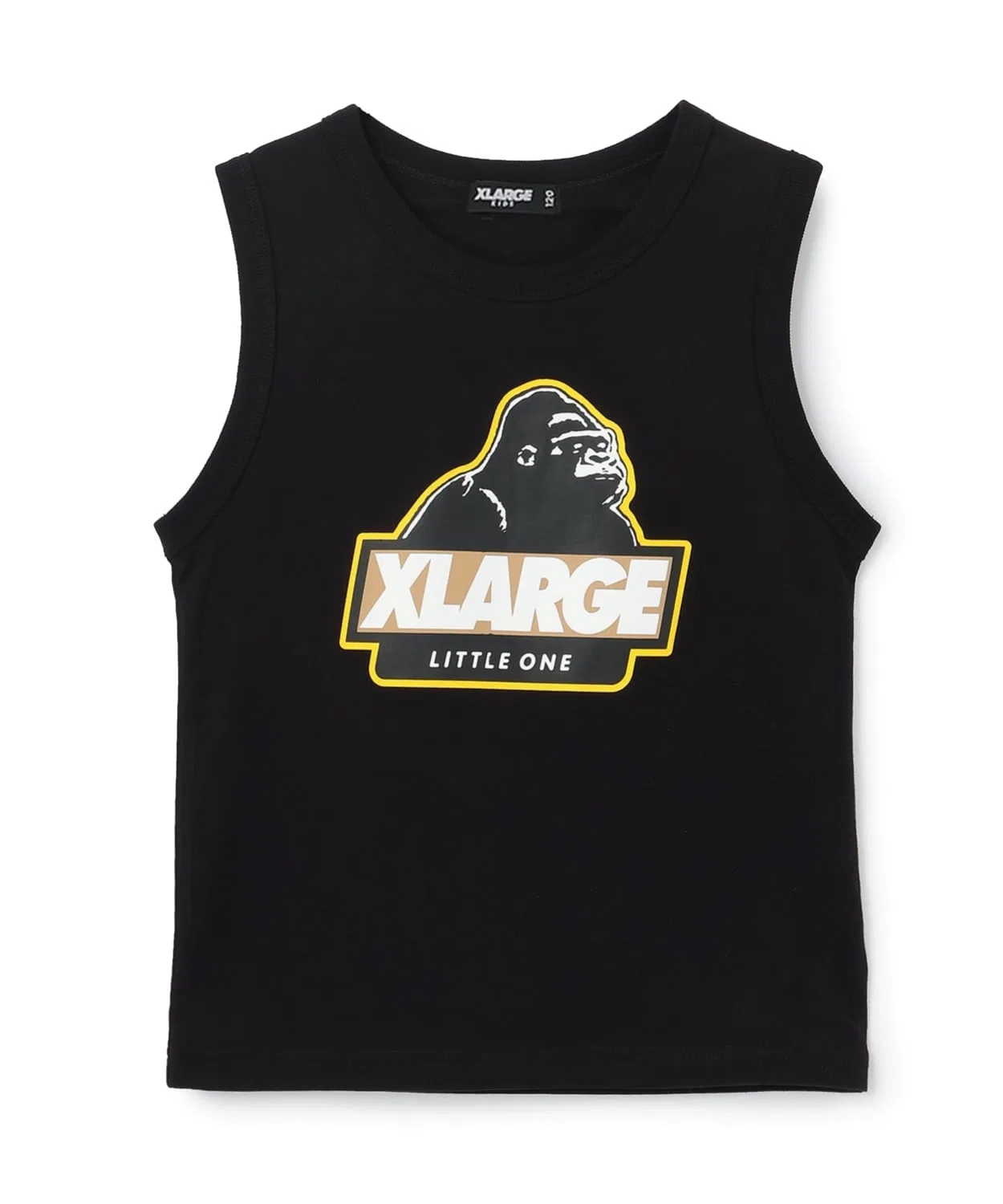 Детская майка без рукавов с принтом Slanted OG XLARGE KIDS, Black — фото 4