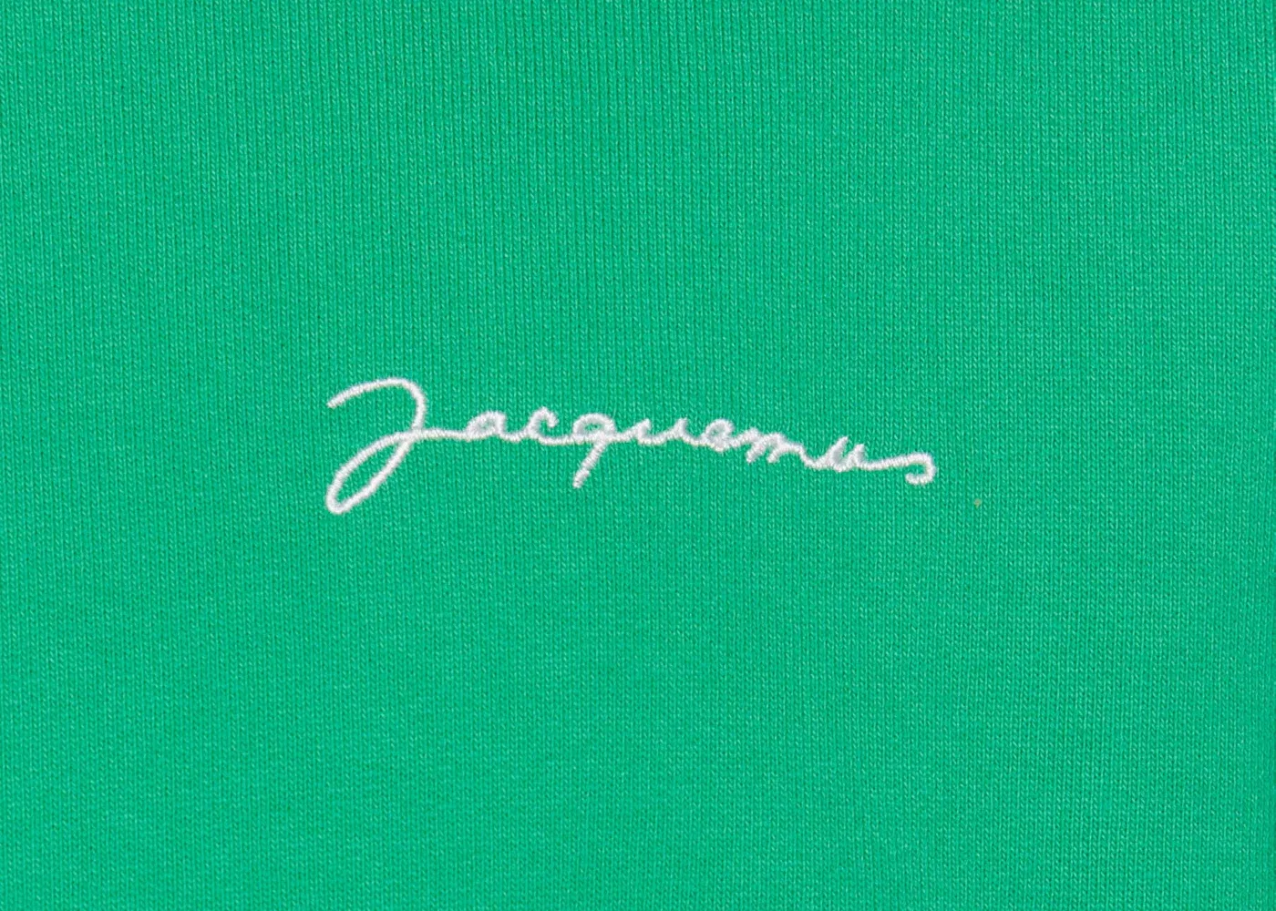 Мужской худи с вышивкой Jacquemus Le Sweatshirt Brode Embroidered Logo Hoodie, Green — фото 2