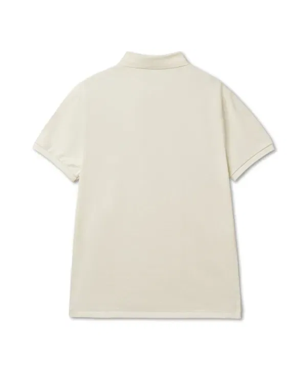 Поло с воротником кастомное slim fit из сетки, Polo Ralph Lauren, натуральный — фото 2