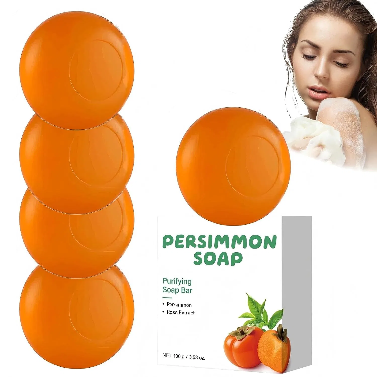 Мыло туалетное Kaki-Seife, Kraein, 5 шт, 100 г