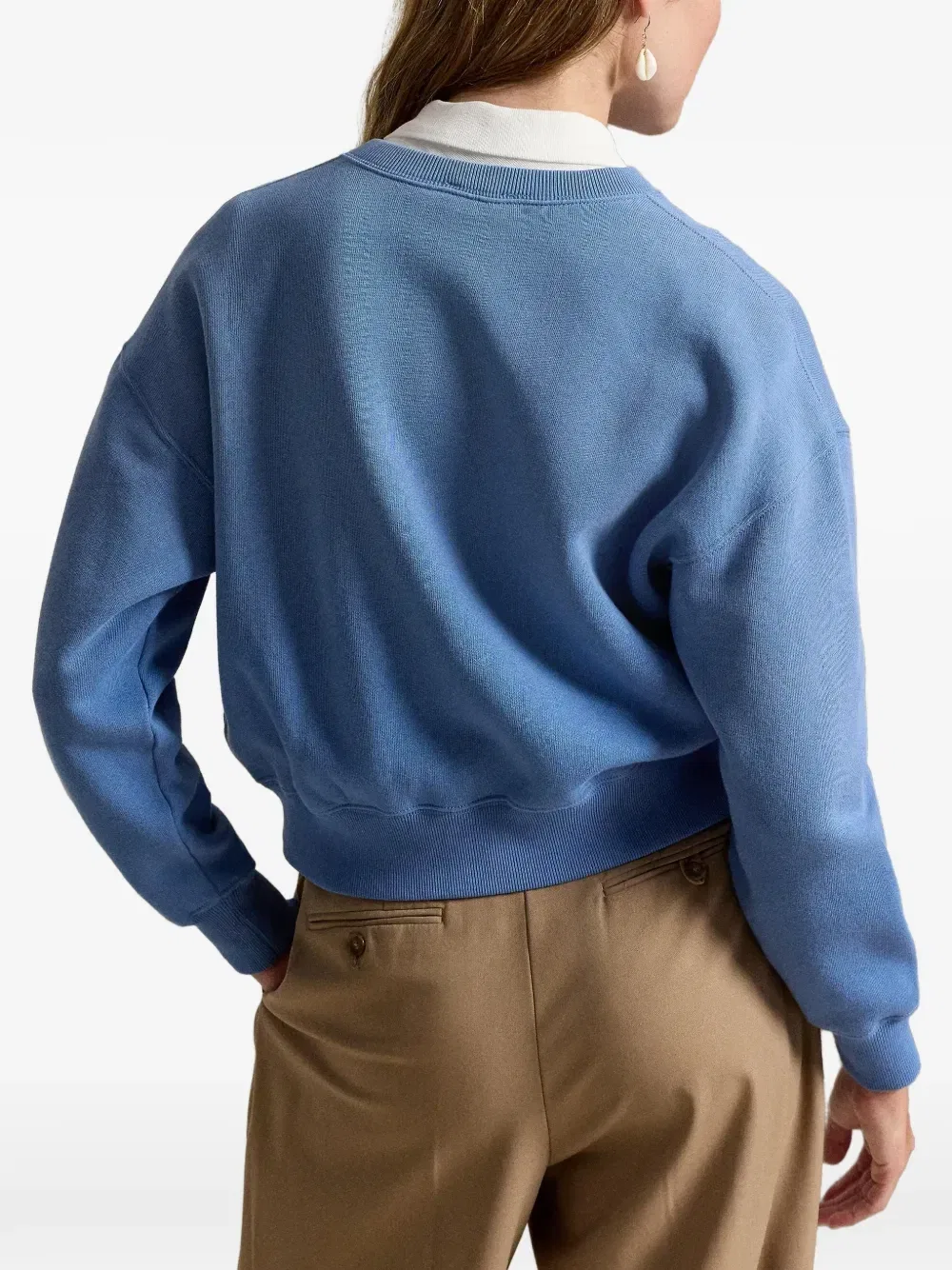 Кардиган на кнопках с логотипом Polo Ralph Lauren, синий — фото 4
