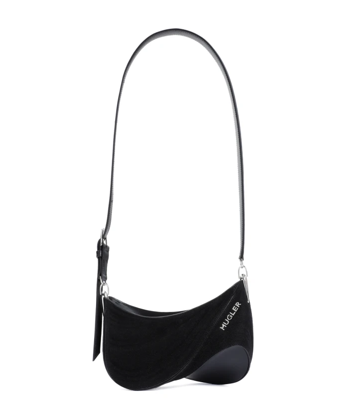 

Сумка 1999 го года с логотипом e Curve Mugler, черный