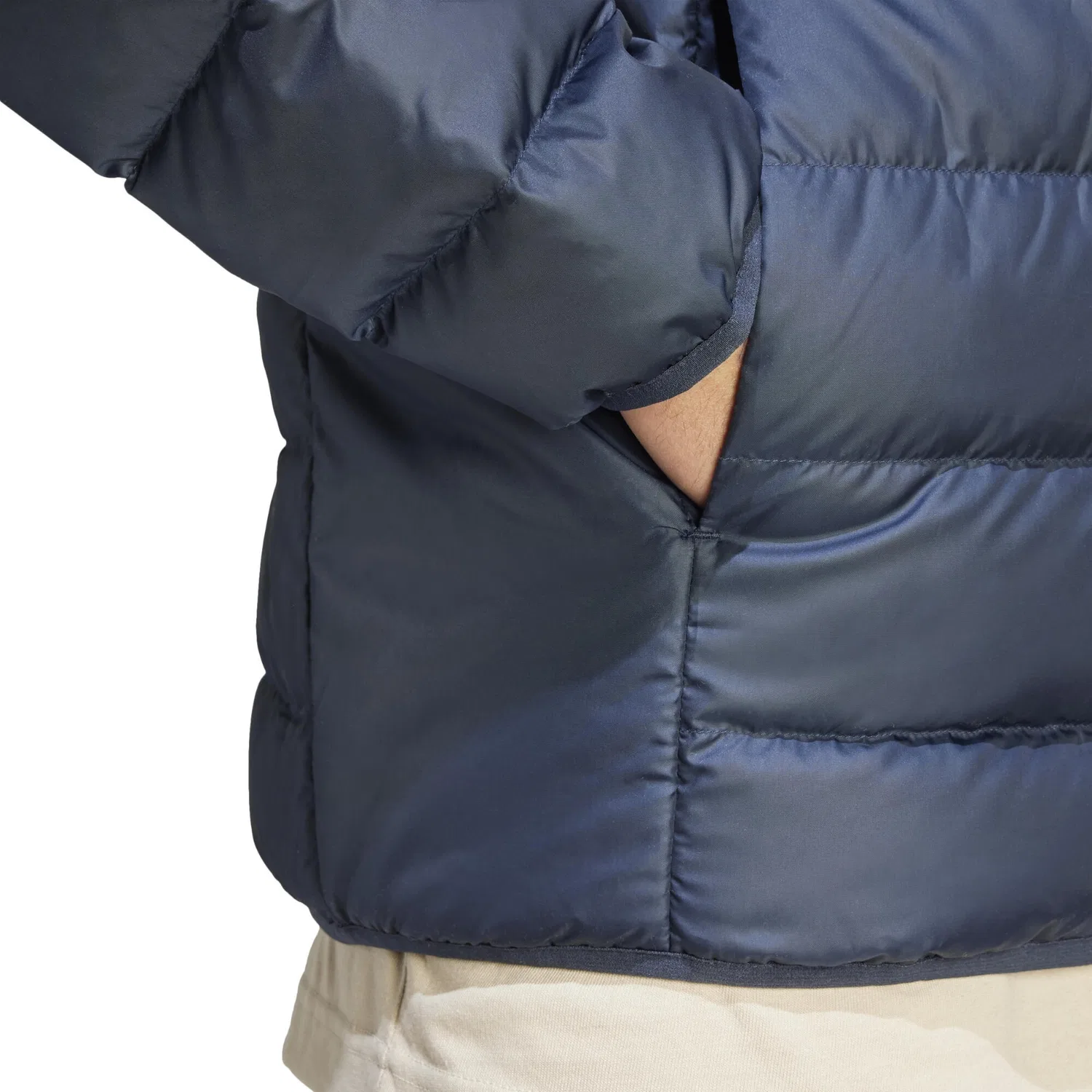 Мужская утепленная куртка Essential Light Down Jacket Adidas, Darkblue — фото 4