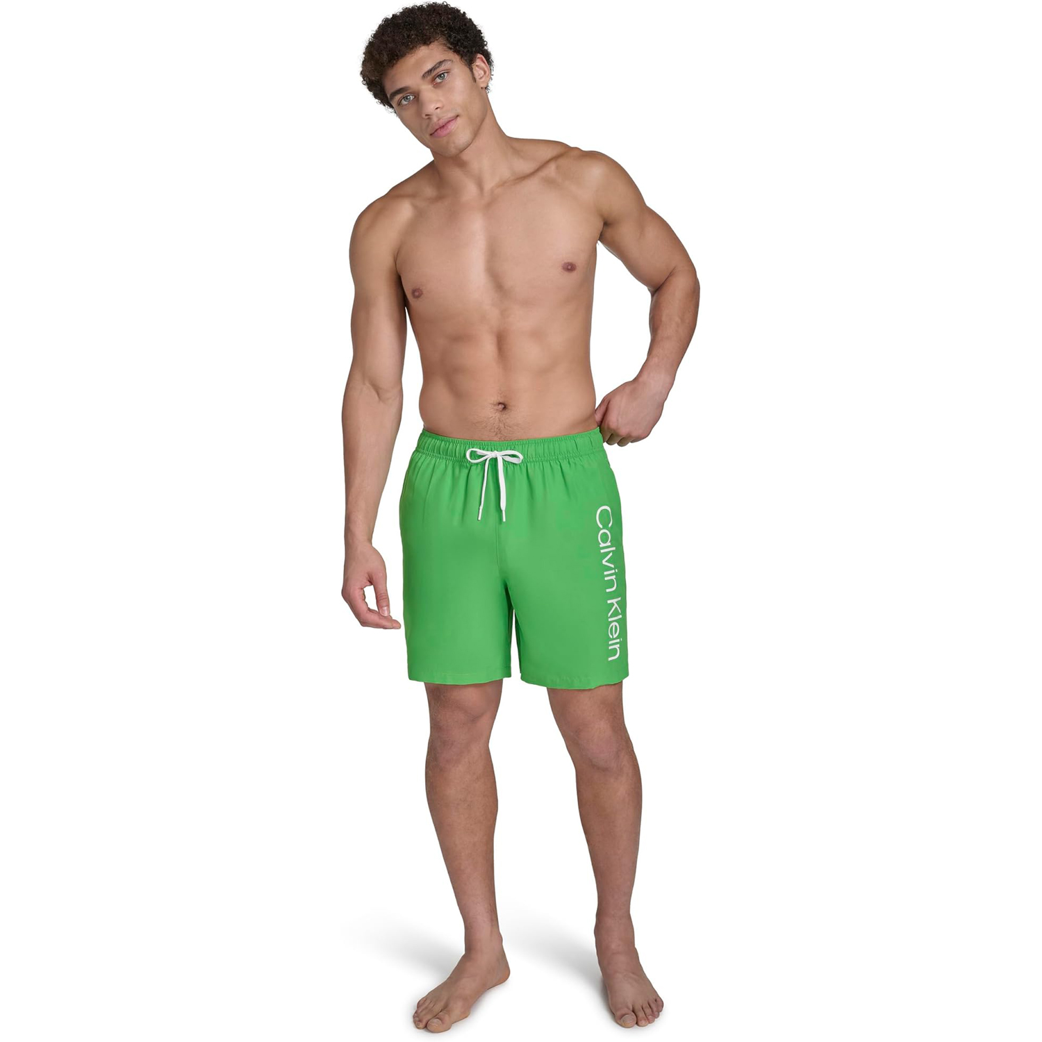 Плавательные шорты Calvin Klein Volley Quick Dry Lightweight, зеленый