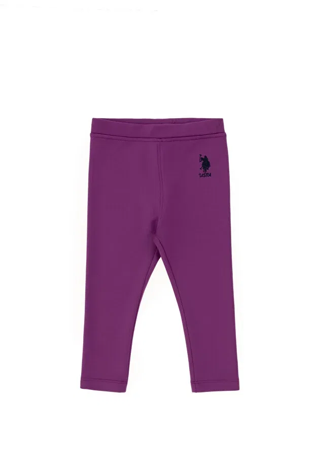 Детские леггинсы для девочек облегающие U.S. Polo Assn., Violet — фото 2