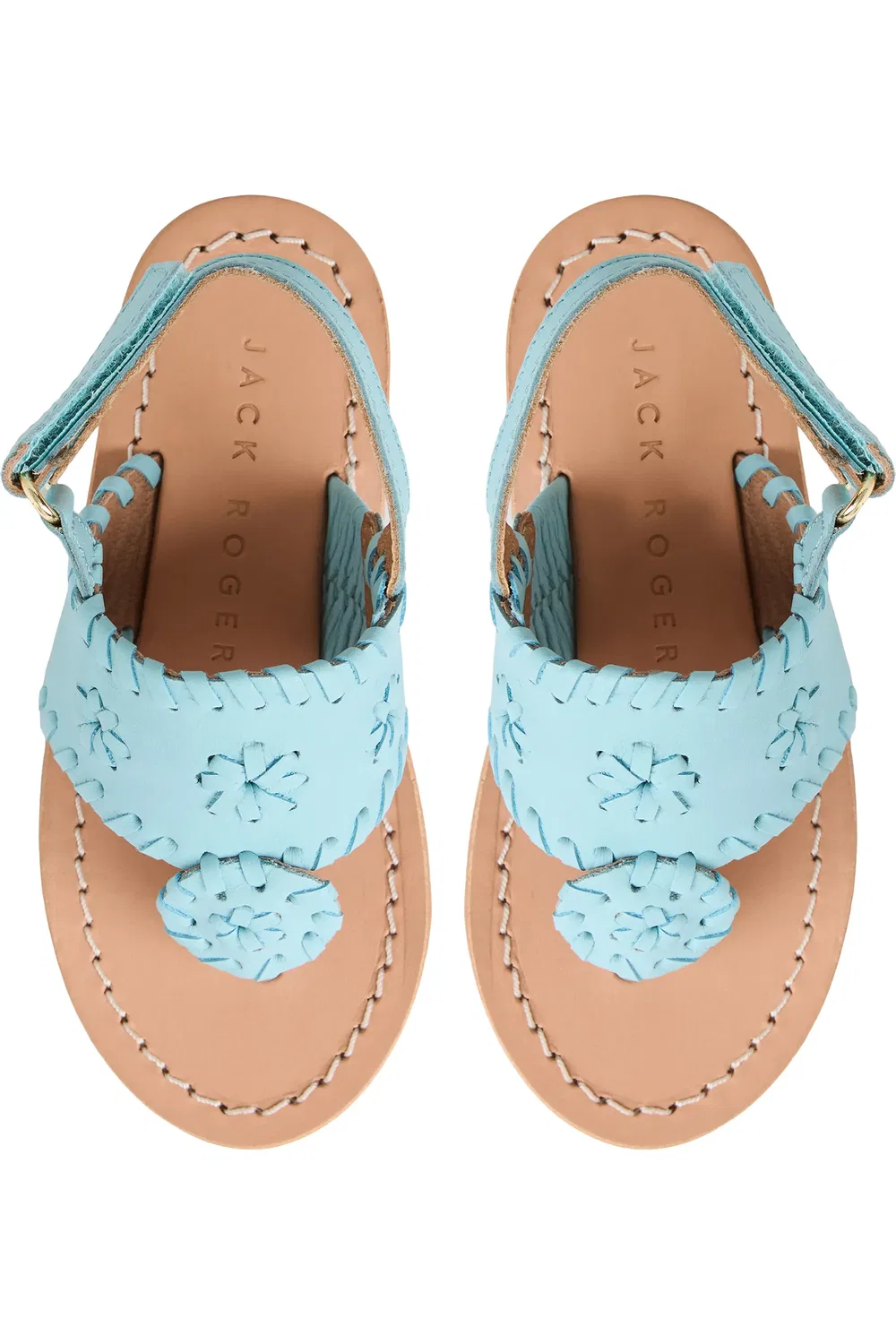 Сандалии детские на регулируемом ремешке Jacks Slingback Jack Rogers, светло-голубой — фото 4