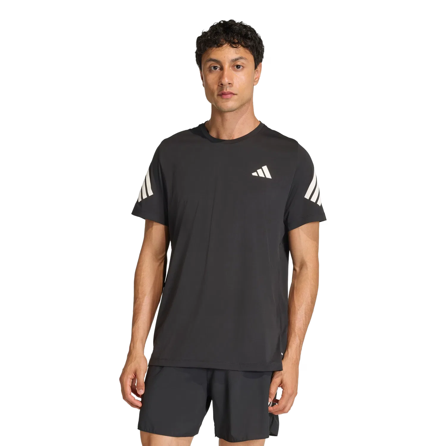 Мужская спортивная футболка с технологией Climacool Adidas, черный — фото 2