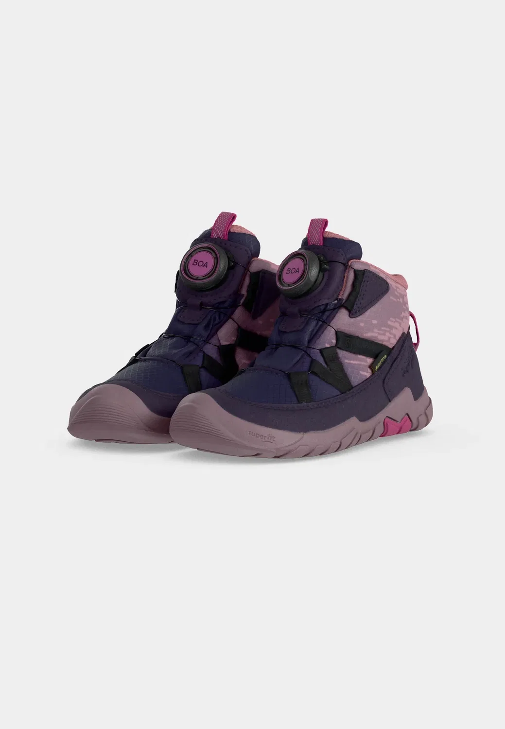 Высокие кроссовки Barefoot Gore-Tex Trace Superfit, Lila/Rosa — фото 3