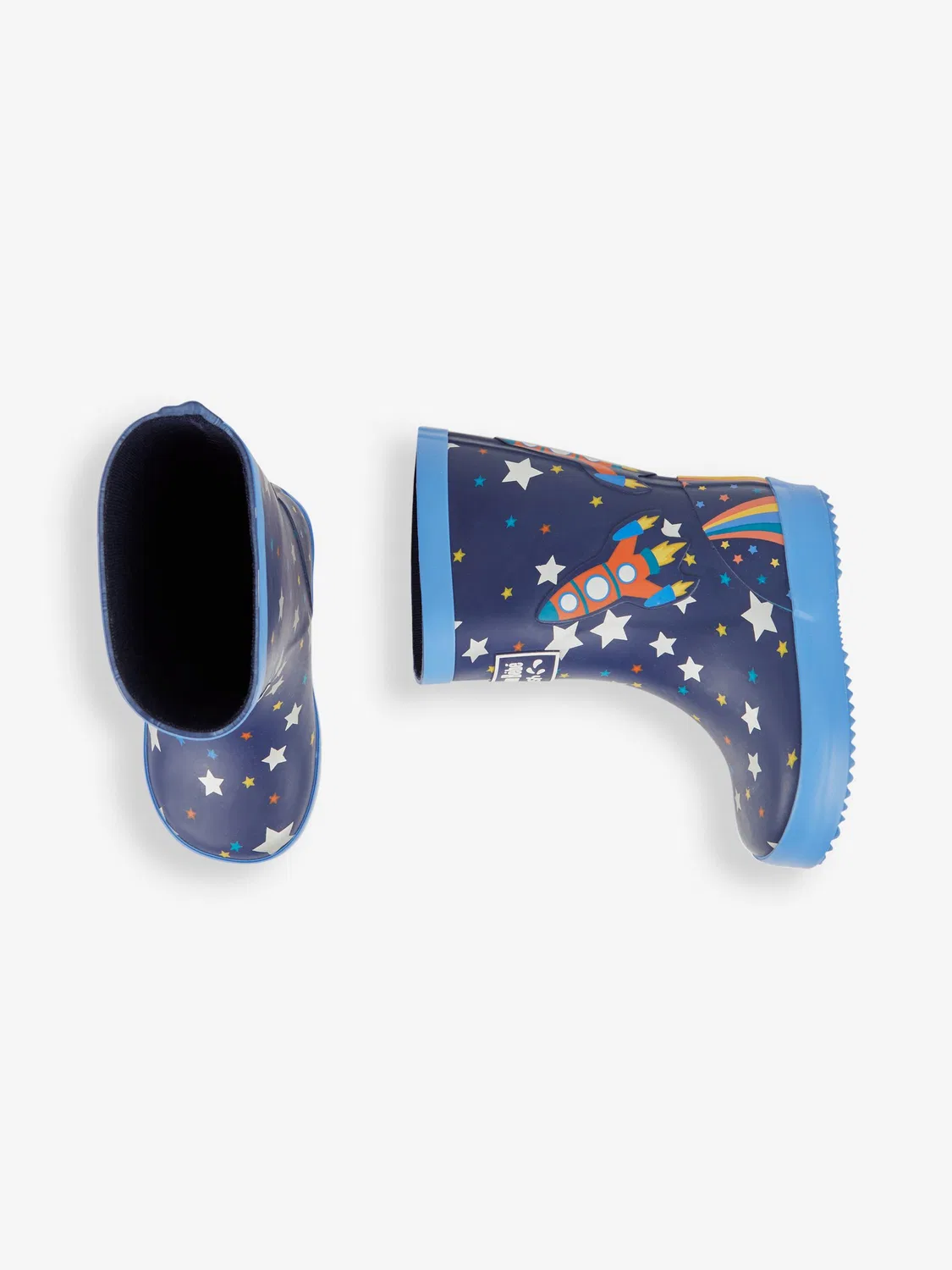 Резиновые сапоги Digger Wellies Jojo Maman Bébé, темно-синие — фото 3