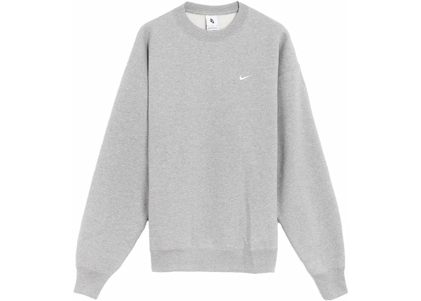 Мужской свитшот с длинным рукавом Nike Crewneck, Heather Grey