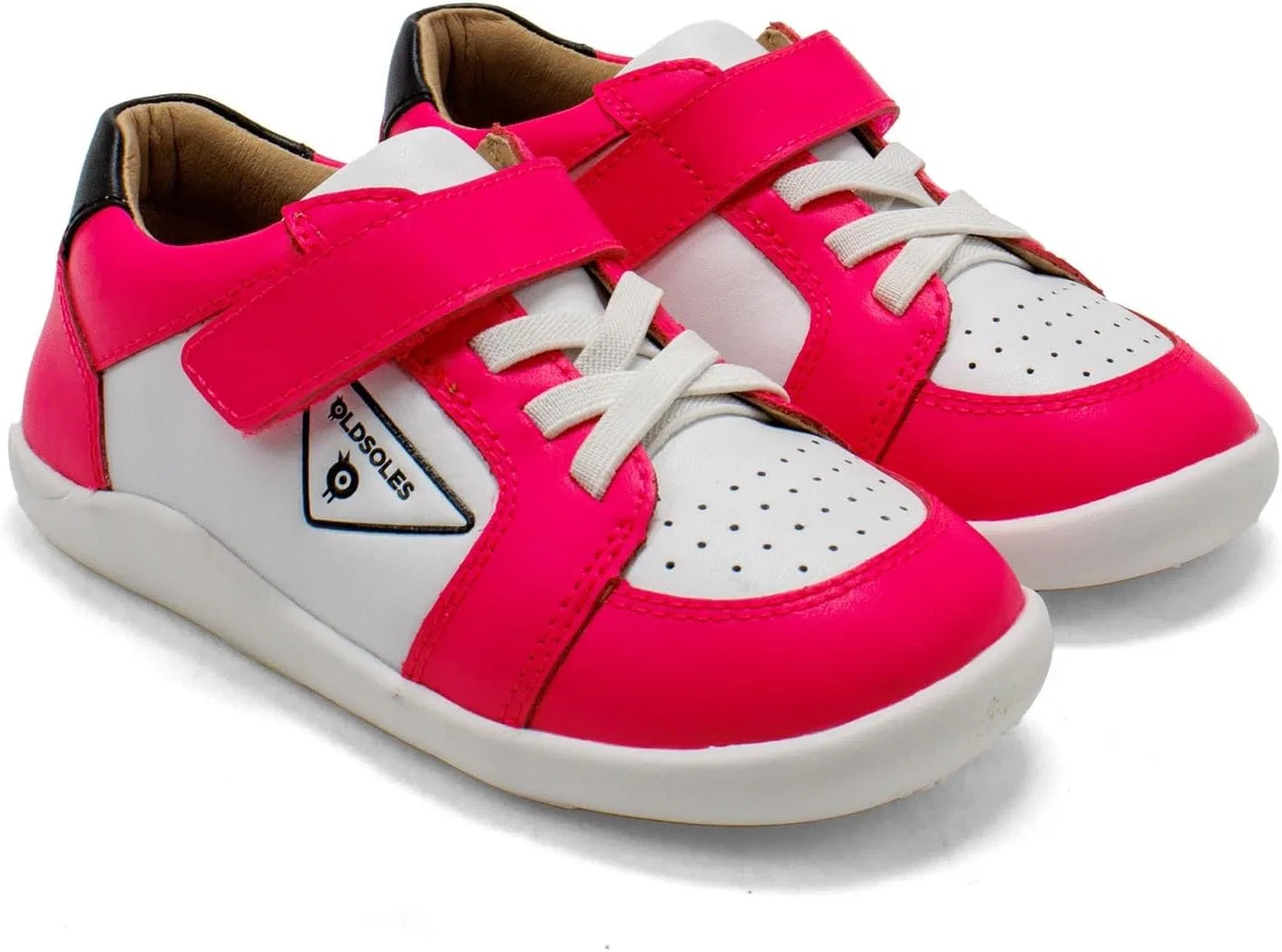 Детские кожаные кроссовки для девочек Old Soles, Snow Neon Pink