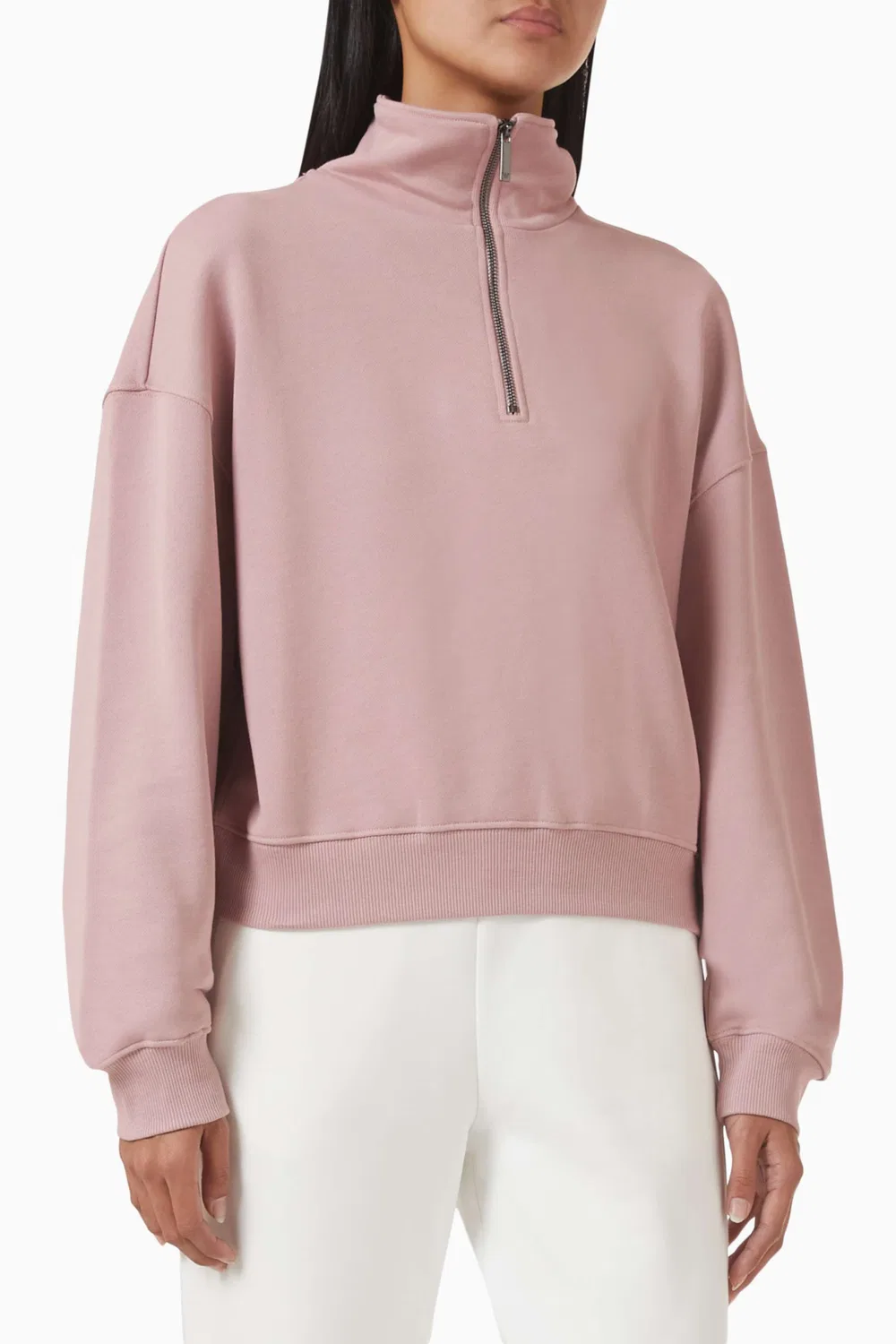 Толстовка на молнии из хлопкового флиса Emporio Armani