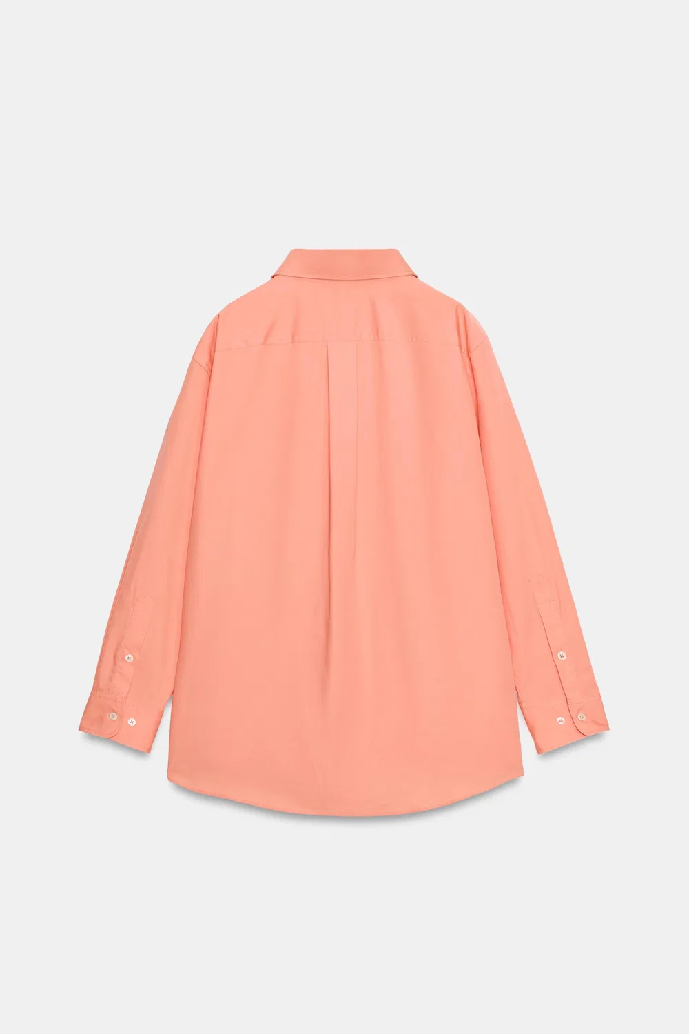 Рубашка из поплина с карманами из коллекции ZW. ZARA, Peach — фото 3