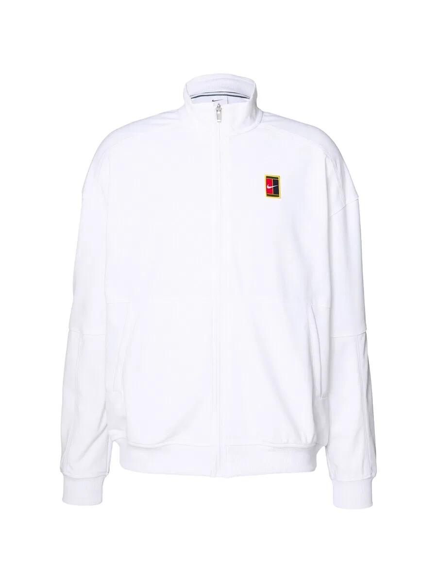 Спортивная толстовка на молнии NIKE Athletic Zip-Up Hoodie 'Heritage' белого цвета