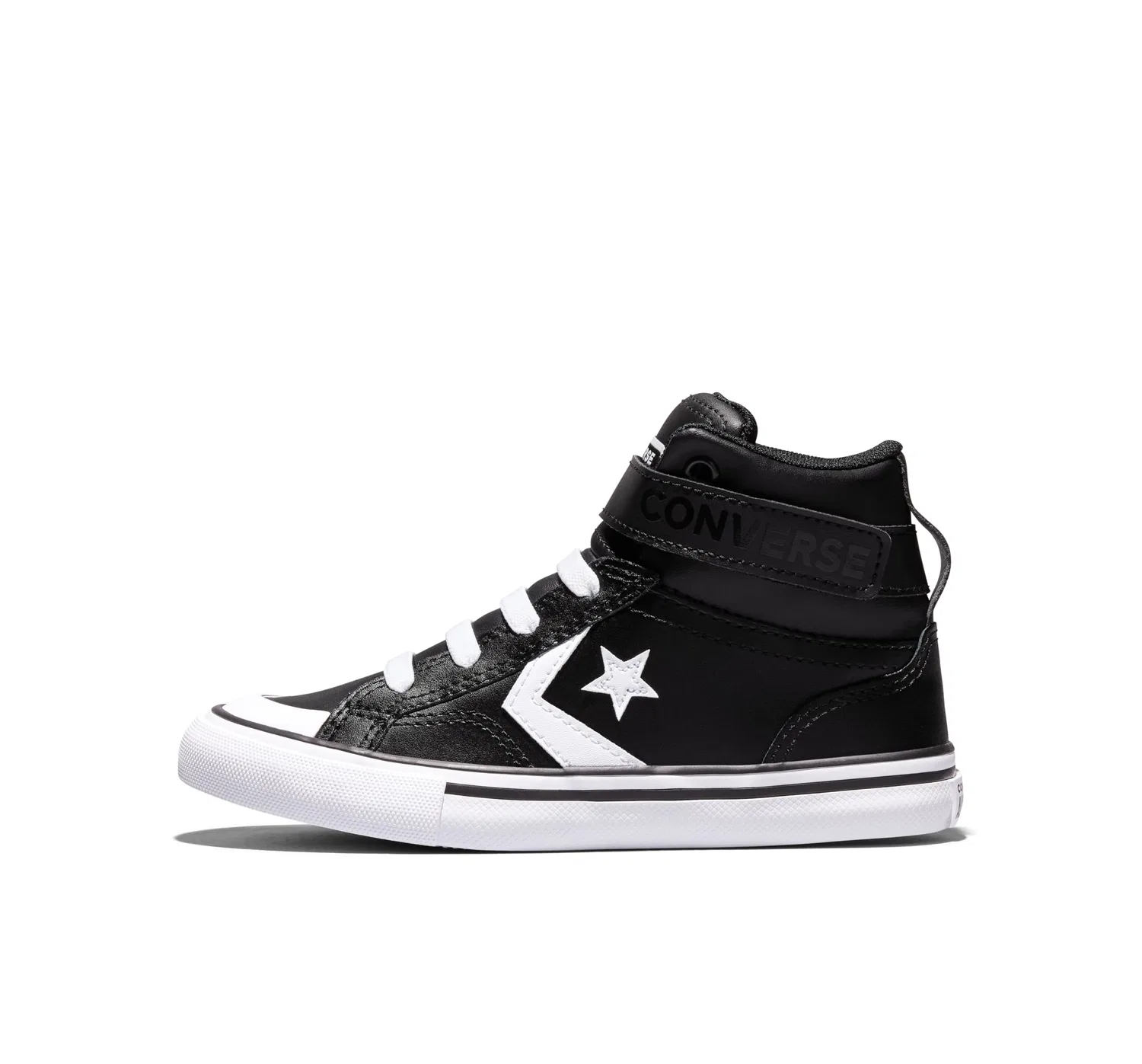 Детские кроссовки для мальчиков Pro Blaze Strap Leather Converse, Black — фото 2