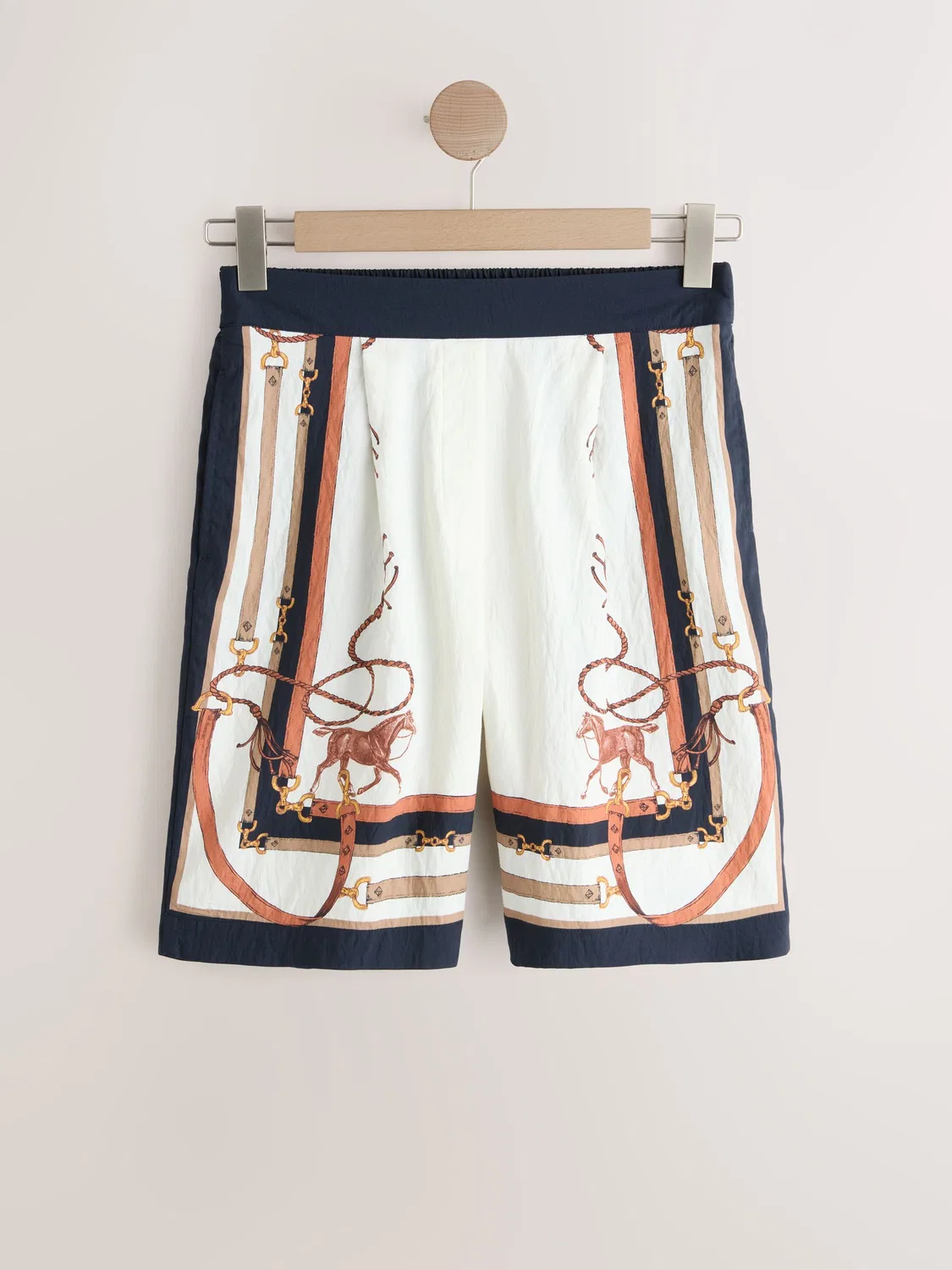 Шорты-бермуды с принтом, модель Scarf Horse Print Next, эко — фото 4