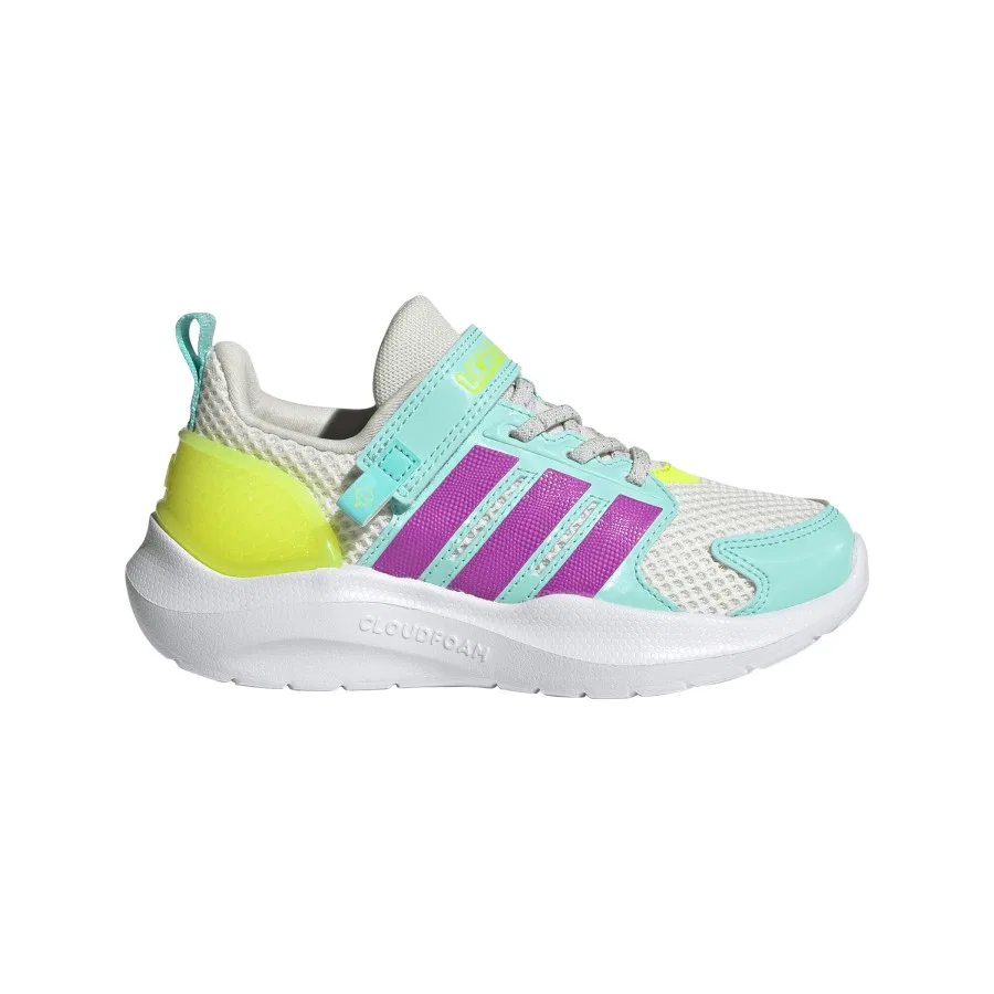 Детские кроссовки с LED-подсветкой LIGHTORAMA RNR EL C adidas, Белый