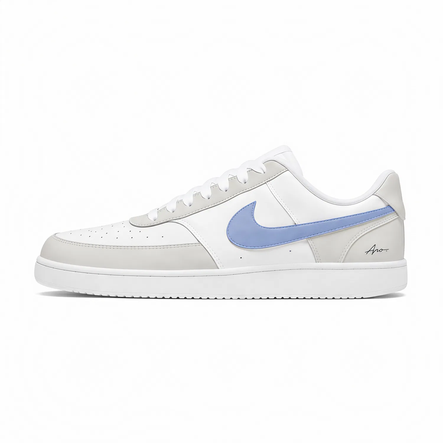 Детские кроссовки на шнуровке Nike Court Vision 1, Blue (Special Shopping Bag) — фото 3
