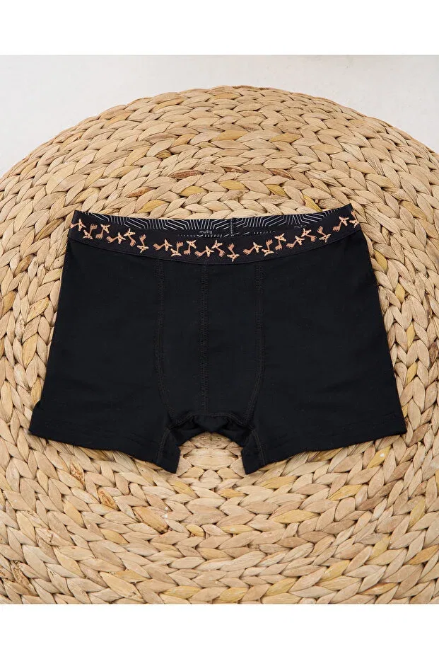Детские боксеры для мальчиков из микро-модала Tencel Modal Kids Boxer Mutig, Black — фото 2