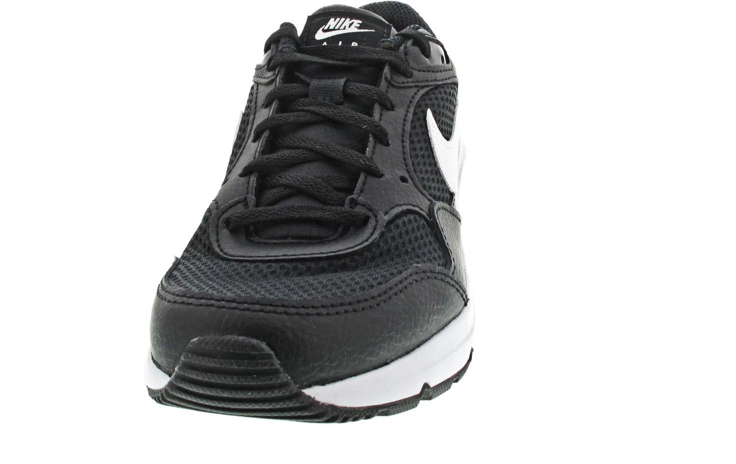 Детские кроссовки для мальчиков с шнуровкой Air Max Sc NIKE, Black White Black — фото 4