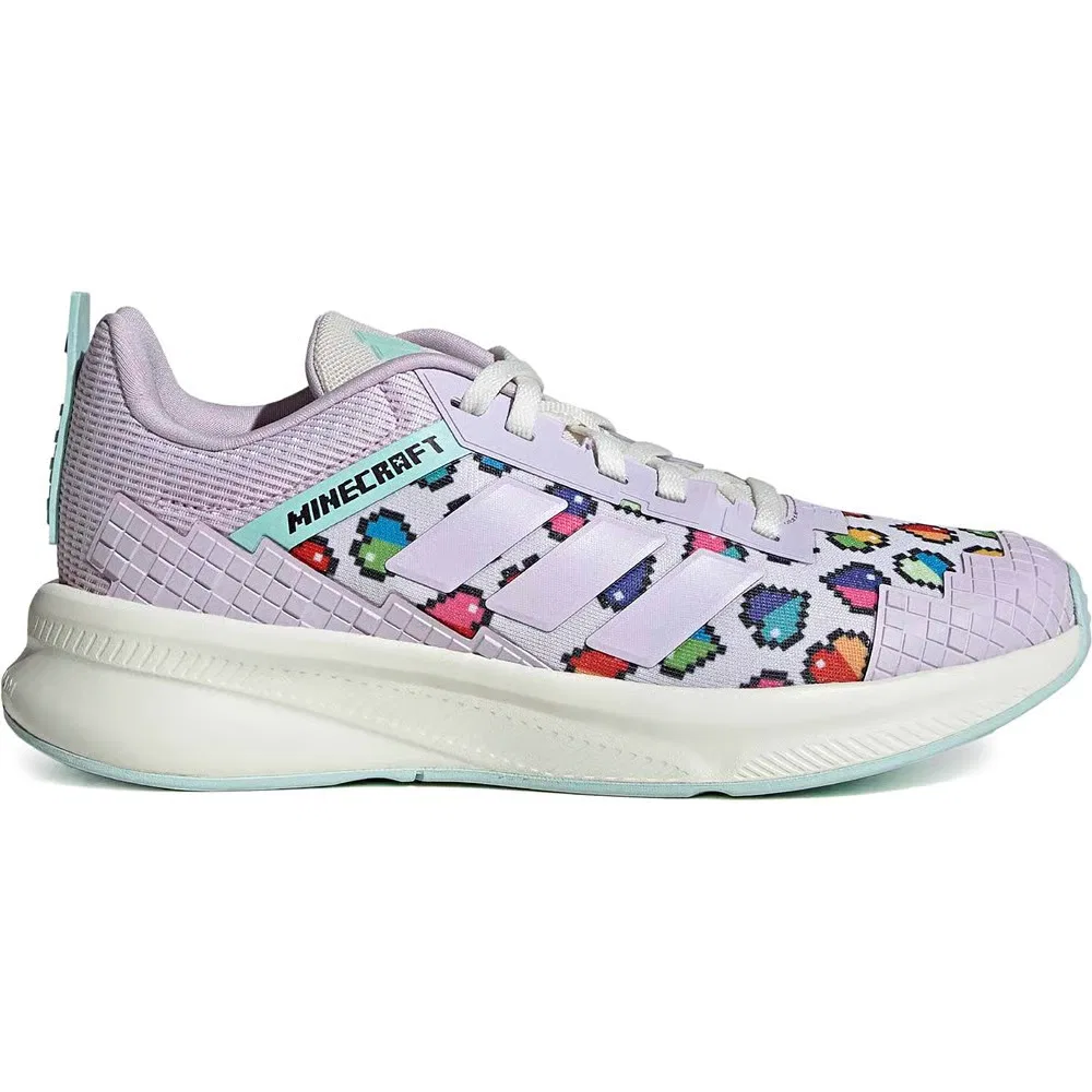 Детские кроссовки для бега Minecraft Fortarun 4.0 Adidas, Purple/Purple/Purple — фото 2