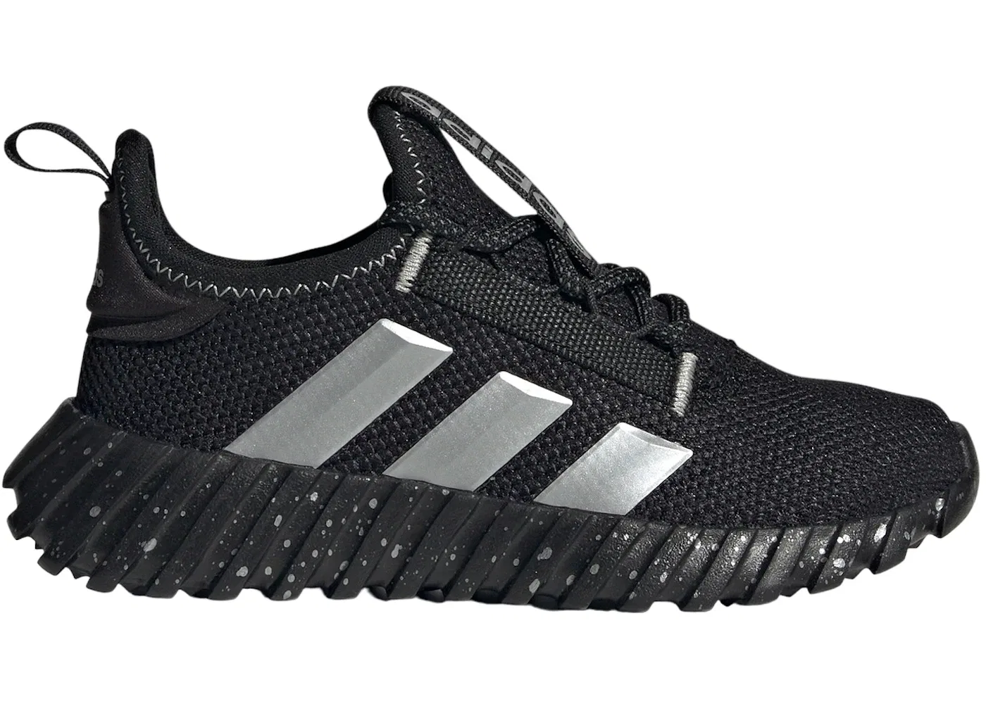 Детские кроссовки с сетчатым верхом Adidas Kaptir Flow, Core Black/Silver Metallic/Matte Silver