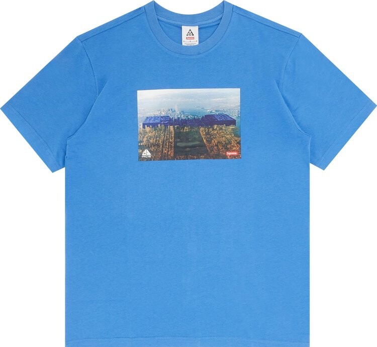 

Футболка Supreme x Nike ACG Grid Tee 'Blue', синий