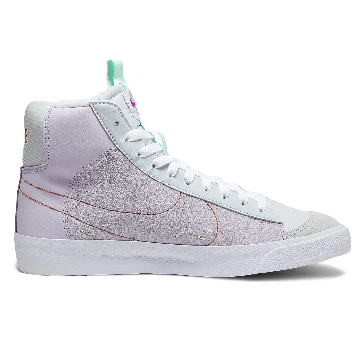Детские кроссовки для мальчиков с замшевыми вставками NIKE Blazer Mid 77 D NIKE, Barely Grape Metallic Copper — фото 2