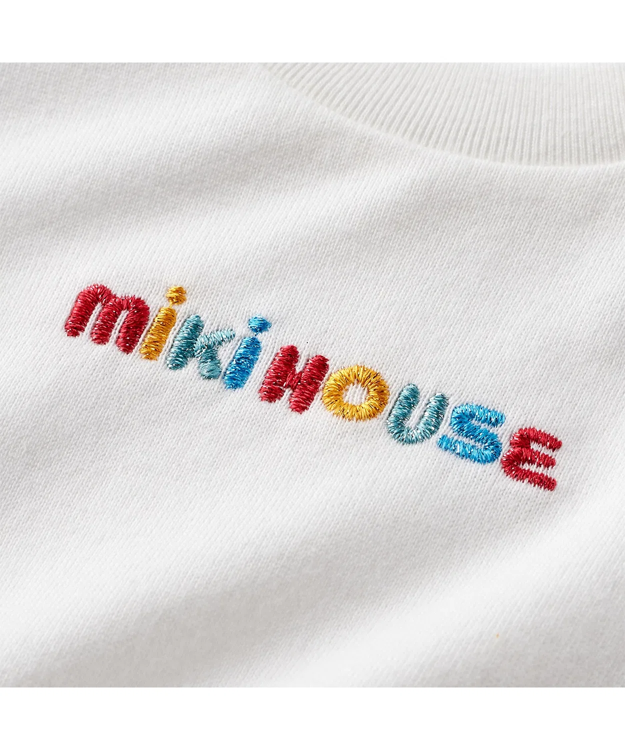 Детская футболка с принтом Back Logo MIKI HOUSE, Белый — фото 3