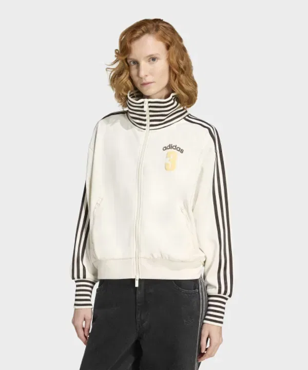 Тренировочная куртка, полосатая, Beckenbauer Adidas, белый