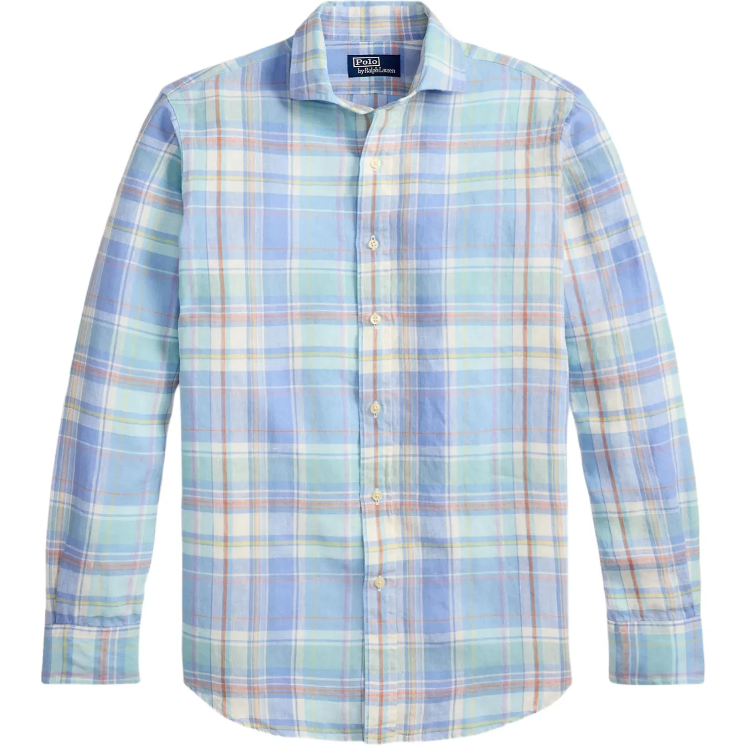 Рубашка с клетчатым узором Polo Ralph Lauren, Blue Orange Multicolor