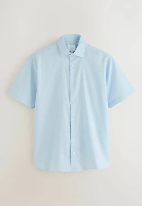 Набор рубашек, хлопок и лен, 3 pack - shirt, Next White, белый/синий — фото 4