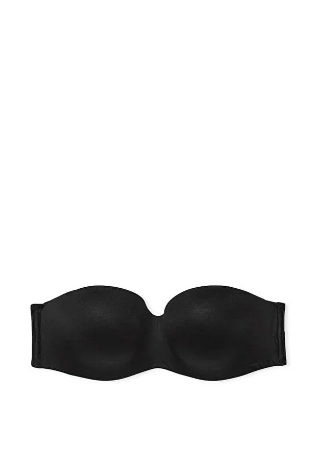 Женский бюстгальтер без бретелек с пуш-ап Smooth Strapless Bra Victoria'S Secret, Lacy Black — фото 4