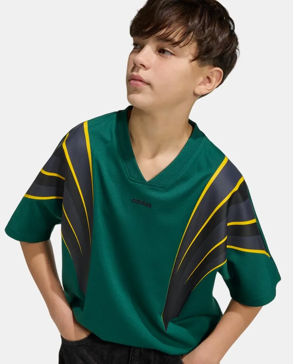 Детская футболка с длинным рукавом Main Adidas, Verde — фото 4