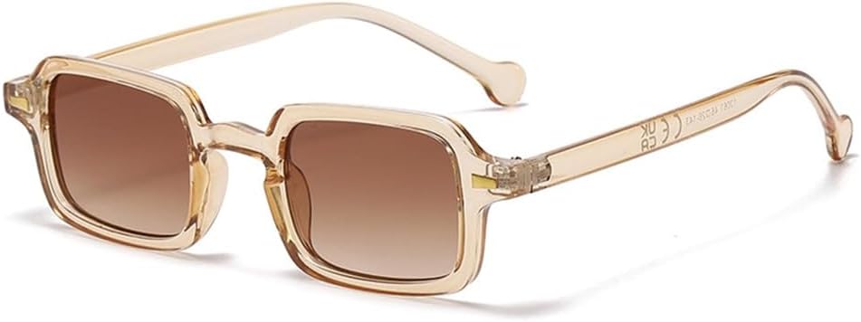 

Женские солнцезащитные очки маленького размера в винтажном стиле с заклепками, градиентные линзы, защита от УФ-излучения UV400; мужские солнцезащитные очки с леопардовым принтом, синие VFDHN, C5 Clear Tea