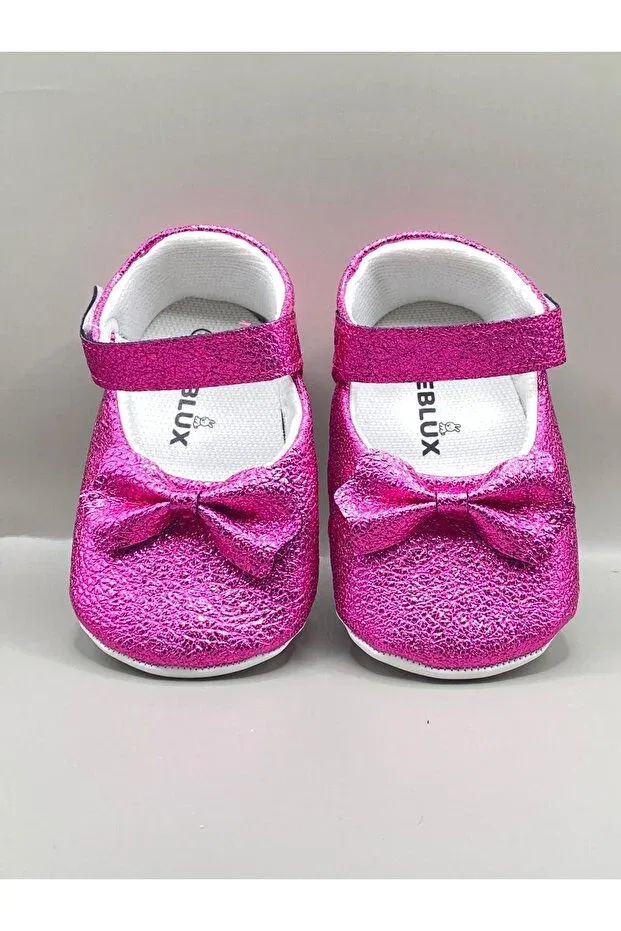 Детские балетки для девочек из искусственной кожи Sparkling ballerina Bebluxbaby, Fuchsia — фото 2