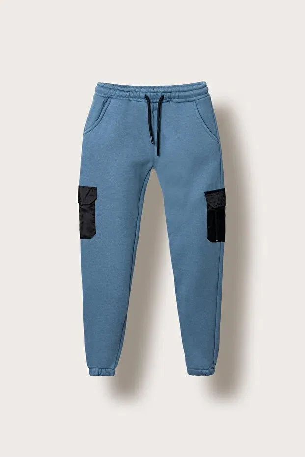 Детские спортивные штаны для мальчиков с карго-карманами Mışıl Kids, Element Blue