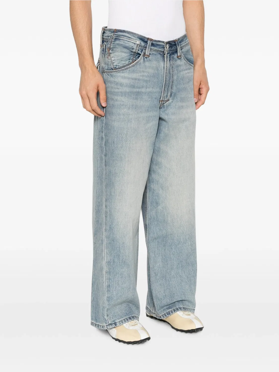 Джинсы широкого кроя, синие Levi's, синий — фото 2